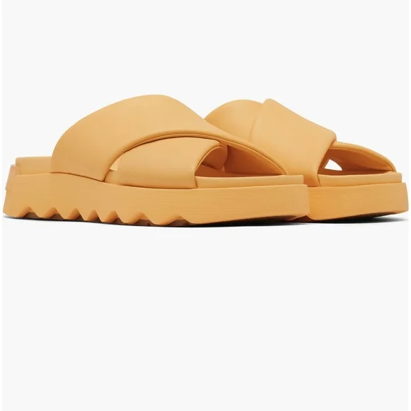 Sorel Women's Vibrant Orange Slide Sandals - Picture 5 of 8